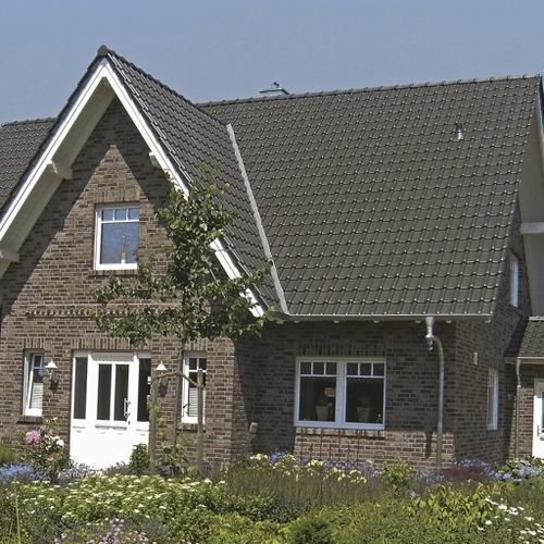 Tuile à emboitement - RT 878 - Randers Tegl A/S - en terre cuite / grand moule / marron