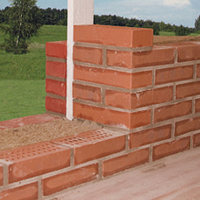Brique pour maçonnerie - BACK-UP - Randers Tegl A/S - pleine / à relief / rouge