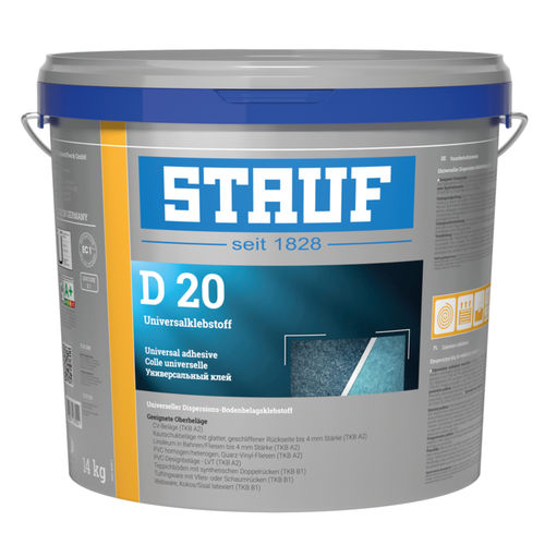 Colle en pâte de revêtement - D 20 - Stauf Klebstoffwerk GmbH - en polyuréthane / pour béton / pour bois