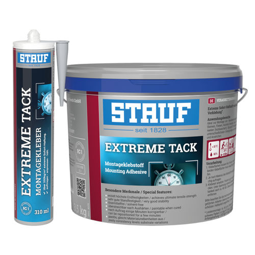 Mastic adhésif - EXTREME TACK - Stauf Klebstoffwerk GmbH - pour béton / pour bois / pour ciment