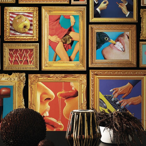Papier peint contemporain - FAMILY PORTRAIT - LondonArt Wallpapers - en vinyle / en PVC / tableau de maître