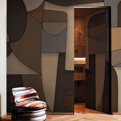Papier peint contemporain - STRICTLY CONFIDENTIAL - LondonArt Wallpapers - en vinyle / en PVC / motif abstrait