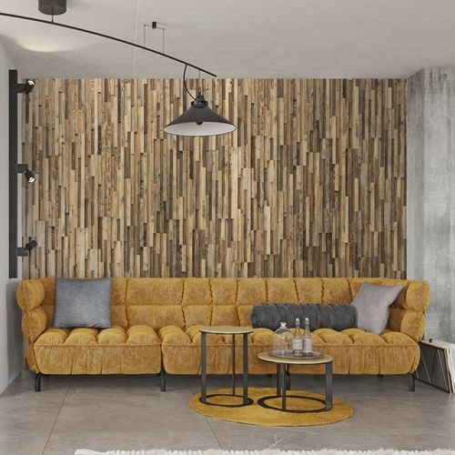 Panneau en bois pour agencement intérieur - A PRIORI - AW Latvia - pour mur / en bois de récupération / sur mesure