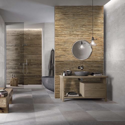 Panneau en bois pour mur - BRUT - AW Latvia - en bois de récupération / rustique / facile à installer
