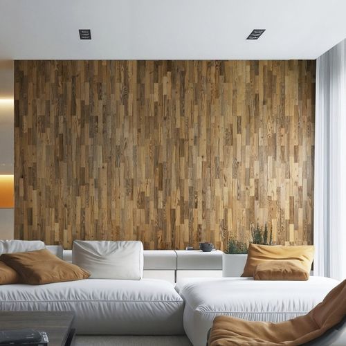 Revêtement mural pour intérieur - AMATA - AW Latvia - en bois de récupération / brossé / aspect bois