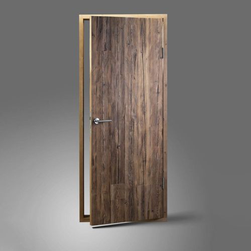 Porte d'intérieur - ACTSDV - AW Latvia - en bois massif / en bois de récupération / battante