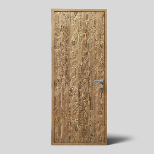 Porte d'intérieur - ACTDV - AW Latvia - en bois massif / en bois de récupération / battante