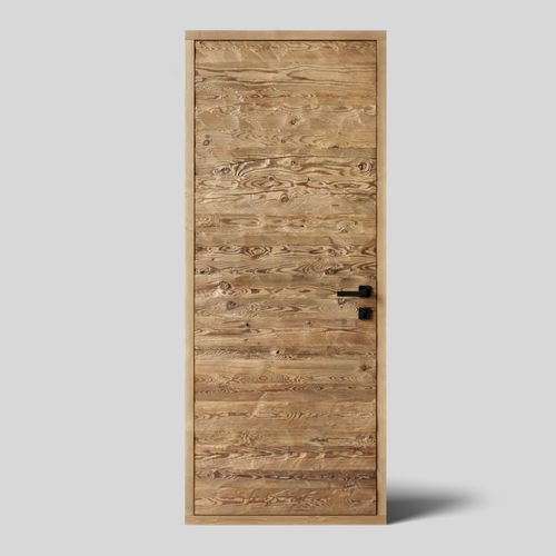 Porte d'intérieur - ACTDH - AW Latvia - en bois massif / en bois de récupération / battante