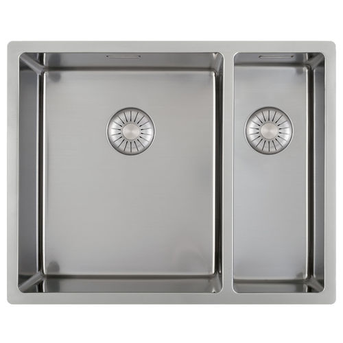 Évier 2 bacs - CAPP 3415/1534 R10 - Caressi B.V. - sans égouttoir / en inox / encastrable