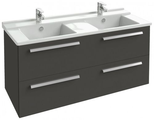 Meuble vasque double - EB1279 - JACOB DELAFON - suspendu / en mélaminé / contemporain