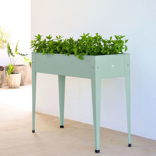 Jardinière potager en acier galvanisé - Grow Table - Herstera Garden S.L. - en acier / en bois / résidentiel