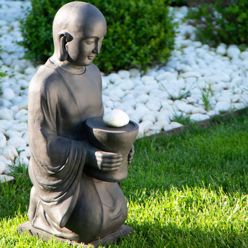 Sculpture en pierre - Buddhas - Herstera Garden S.L. - de jardin / au sol / noire
