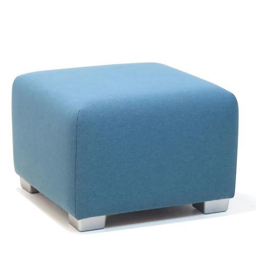 Pouf contemporain - QUAD - HMM Ltd. - en tissu / carré / bleu