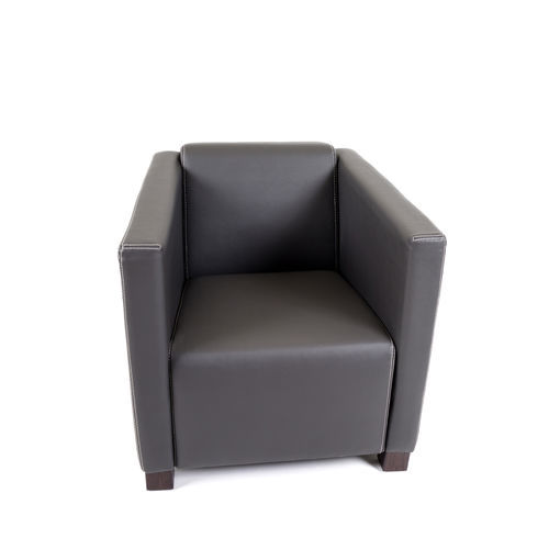 Fauteuil contemporain - MIMMI - HMM Ltd. - en cuir / en bois massif / en contreplaqué