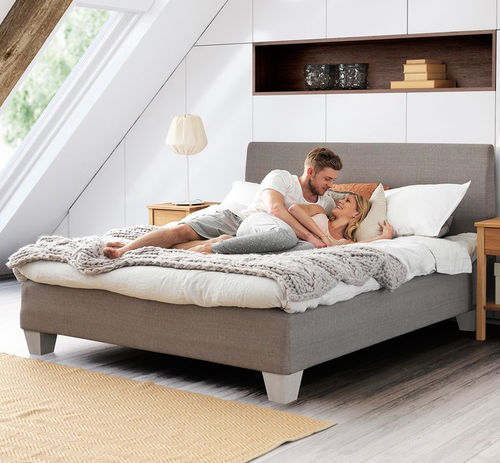 Lit double - DIPLOMAT NORDIC SEAMLESS - Jensen - contemporain / tapissé / avec tête de lit