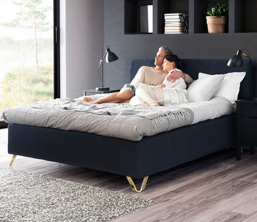 Lit double - PRESTIGE NORDIC SEAMLESS - Jensen - contemporain / tapissé / avec tête de lit