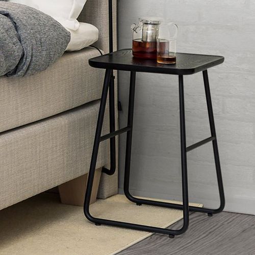 Table de chevet contemporaine - ADD-ON FLOOR - Jensen - en chêne / en bois massif / en acier laqué