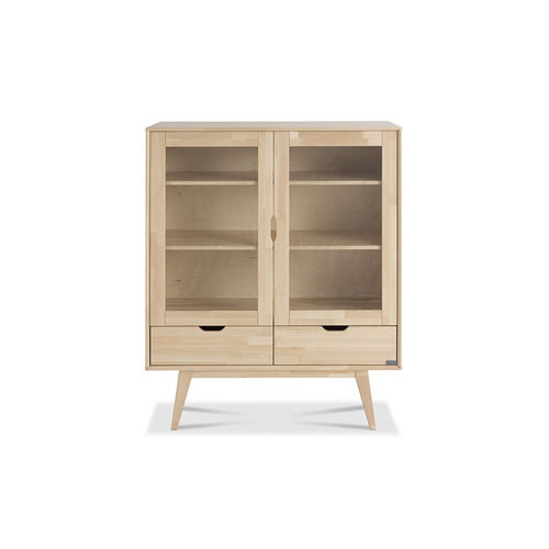 Vitrine de style - KOLO - Kiteen Huonekalutehdas Oy - sur piétement / en verre / en bois