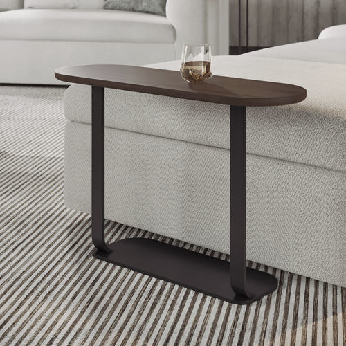 Table d'appoint contemporaine - METRO  - OLTA - en bois / avec piètement en bois / ronde