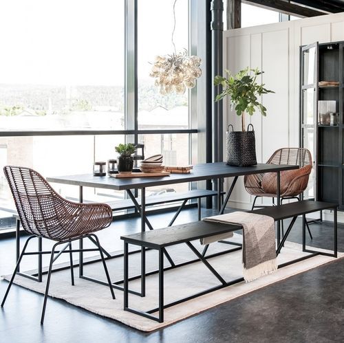 Banc contemporain - ZET - Kristensen & Kristensen A/S - en frêne / en métal / sans dossier
