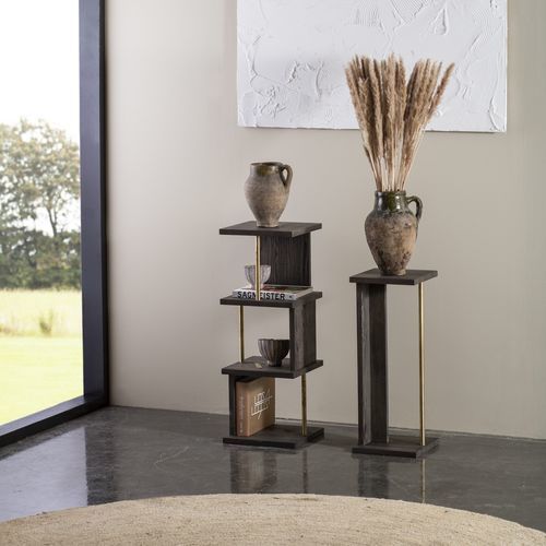 Piédestal contemporain - VELVET - Kristensen & Kristensen A/S - en frêne / en laiton