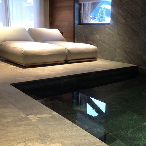 Carrelage en pierre naturelle - PACIFIC GREEN - Marmotex SRL - poli / d'intérieur / d'extérieur