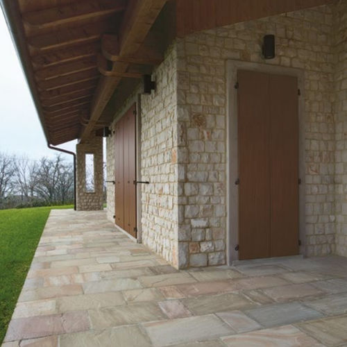 Parement en pierre naturelle - COVER BEIGE - Marmotex SRL - d'intérieur / d'extérieur / contemporain
