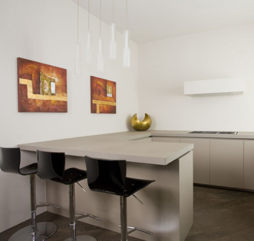Plan de travail en pierre naturelle - GAJA GREY - Marmotex SRL - professionnel / de cuisine / antitache