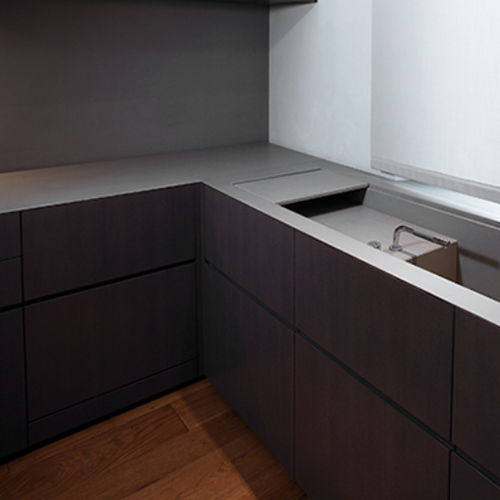 Plan de travail en pierre naturelle - IPANEMA BLACK - Marmotex SRL - professionnel / de cuisine / antitache