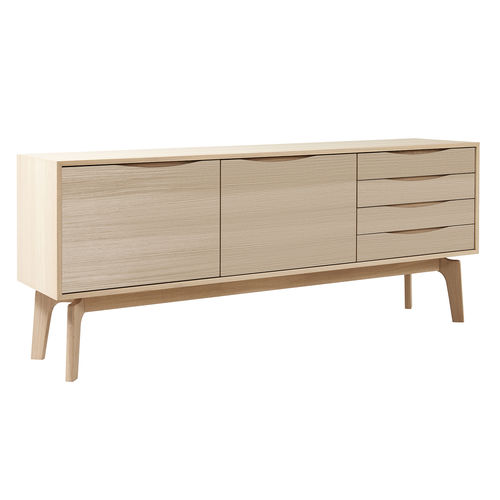 Buffet contemporain - NEW EDGE - PBJ Mobler ApS - en chêne / en noyer / en bois massif