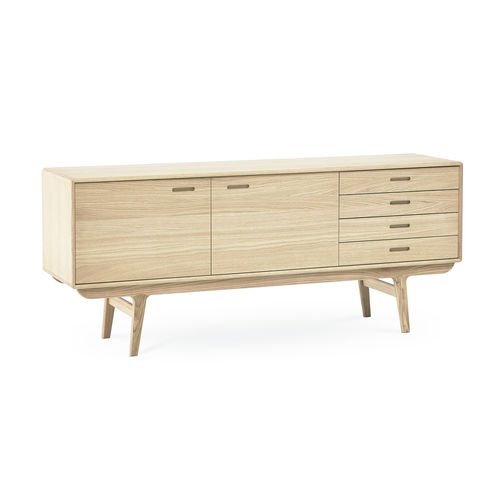 Buffet design scandinave - FIFTY - PBJ Mobler ApS - en chêne / en noyer / avec tiroirs