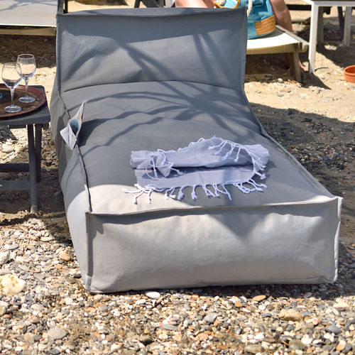 Fauteuil poire contemporain - DEL MAR - POUFOMANIA - en Sunbrella® / en polystyrène expansé PSE / lit