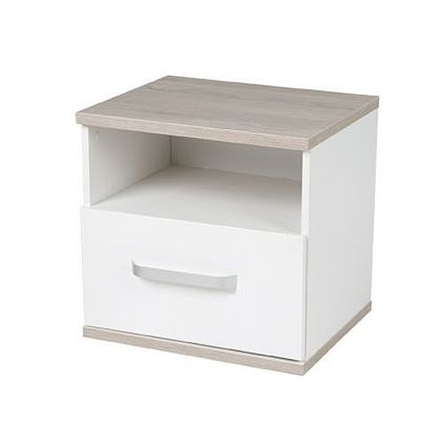 Table de chevet contemporaine - MORITZ : 1791724 - roba Baumann GmbH - en mélaminé / rectangulaire / avec tiroir