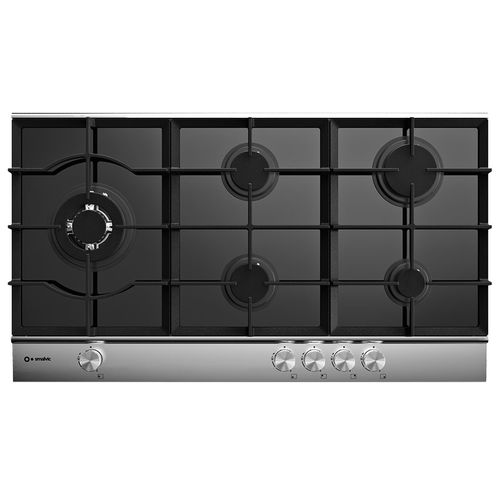 Table de cuisson à gaz - LINEAR 90 : 1018520400  - Smalvic SpA - 5 foyers / encastrable / avec manettes