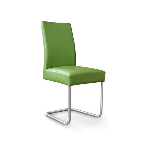 Chaise contemporaine - KADIRA - Standard Furniture Factory Sarajevo - d'intérieur / en cuir / avec piètement en métal