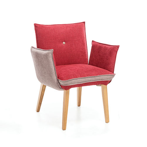 Chaise contemporaine - GENUA 1 - Standard Furniture Factory Sarajevo - d'intérieur / en tissu / avec piètement en bois
