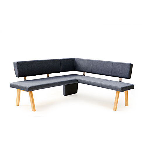 Banc contemporain - KONSTANZ - Standard Furniture Factory Sarajevo - en bois / en tissu / avec dossier