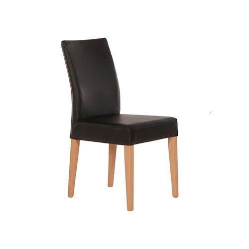 Chaise contemporaine - CORA - Standard Furniture Factory Sarajevo - d'intérieur / en cuir / avec piètement en bois