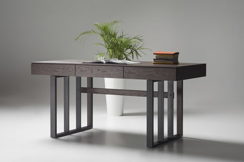 Bureau contemporain - GRID - ZEGEN - en placage de bois / en métal / pour le télétravail