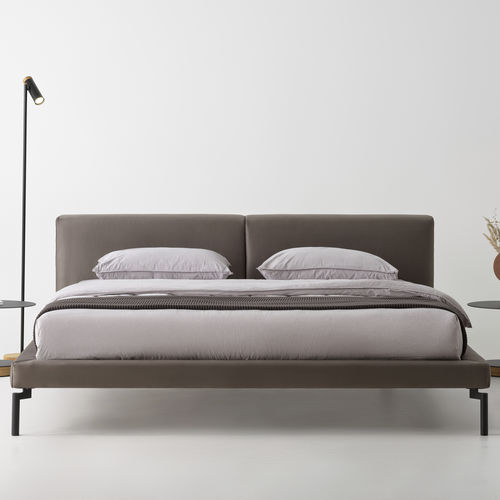 Lit double - CANELLI - ZEGEN - contemporain / tapissé / avec tête de lit