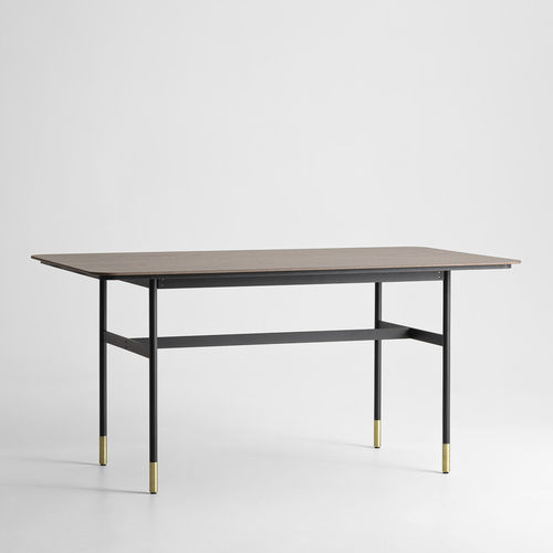 Table à manger contemporaine - CANELLI - ZEGEN - en chêne / en bois laqué / avec piètement en MDF