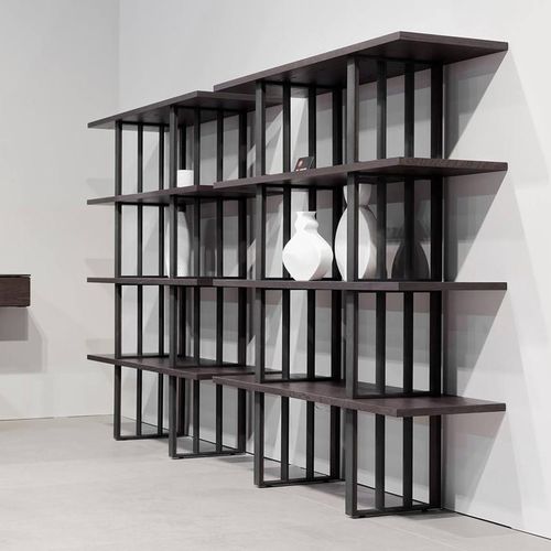 Étagère contemporaine - GRID - ZEGEN - en placage de bois / en métal / pour bureau