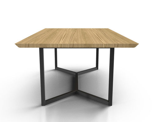 Table à manger contemporaine - BERGAMIA - Black-Citrus - en marbre / en bois massif / en céramique