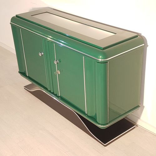 Buffet Art Déco - OAM00017 - Münsterland Gruppe GmbH & Co. KG - en bois peint / vert