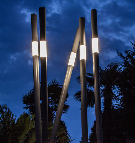 Borne d'éclairage de jardin - LUCCIOLA - Hi Project srl - Brillamenti - contemporaine / en aluminium / en polycarbonate