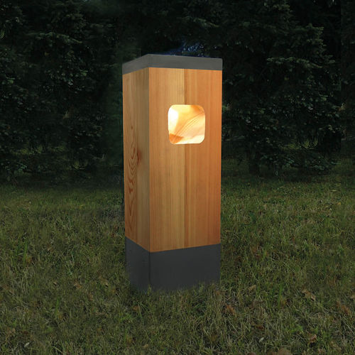 Lampe sur pied - Ceppo - Hi Project srl - Brillamenti - en inox / en bois / contemporaine