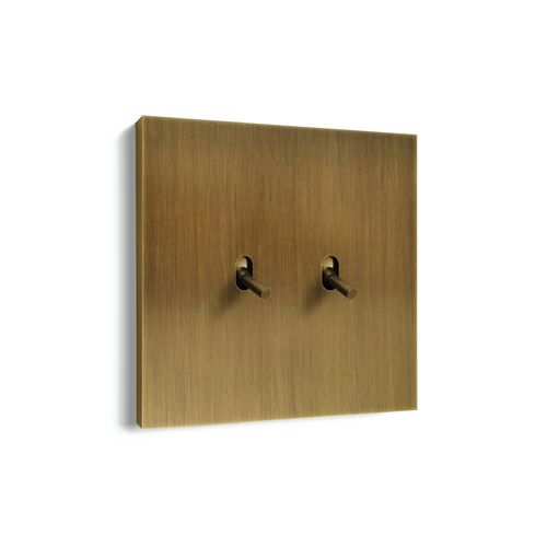 Interrupteur à levier - IC3450 - ICÓNICO - encastré / double / en métal