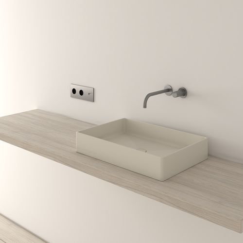 Vasque à poser - LC3M - ICÓNICO - en Solid Surface / rectangulaire / contemporaine