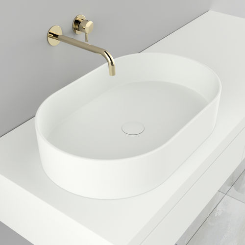 Vasque à poser - LO1M - ICÓNICO - en Solid Surface / ovale / contemporaine