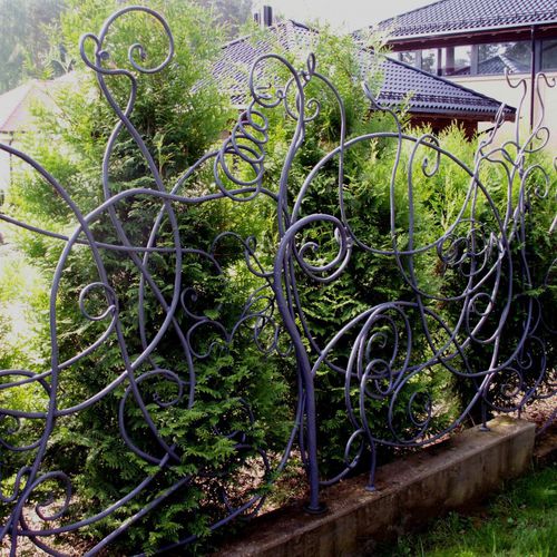 Clôture à barreaux - 36 - La Forge Artistique - de jardin / en fer forgé / contemporaine